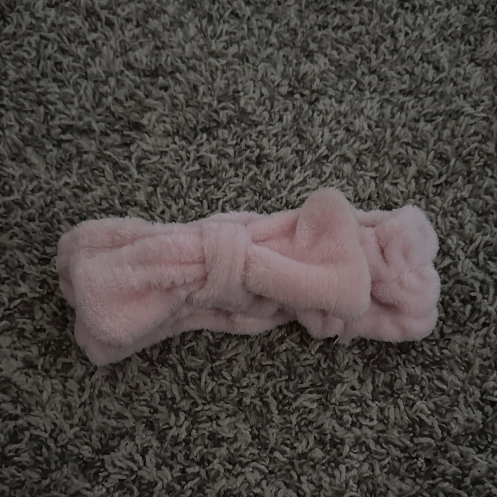 Soft Pink Fuzzy Headband